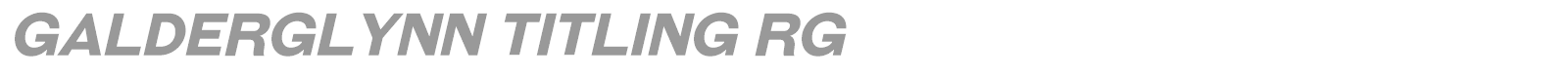 Galderglynn Esquire font preview
